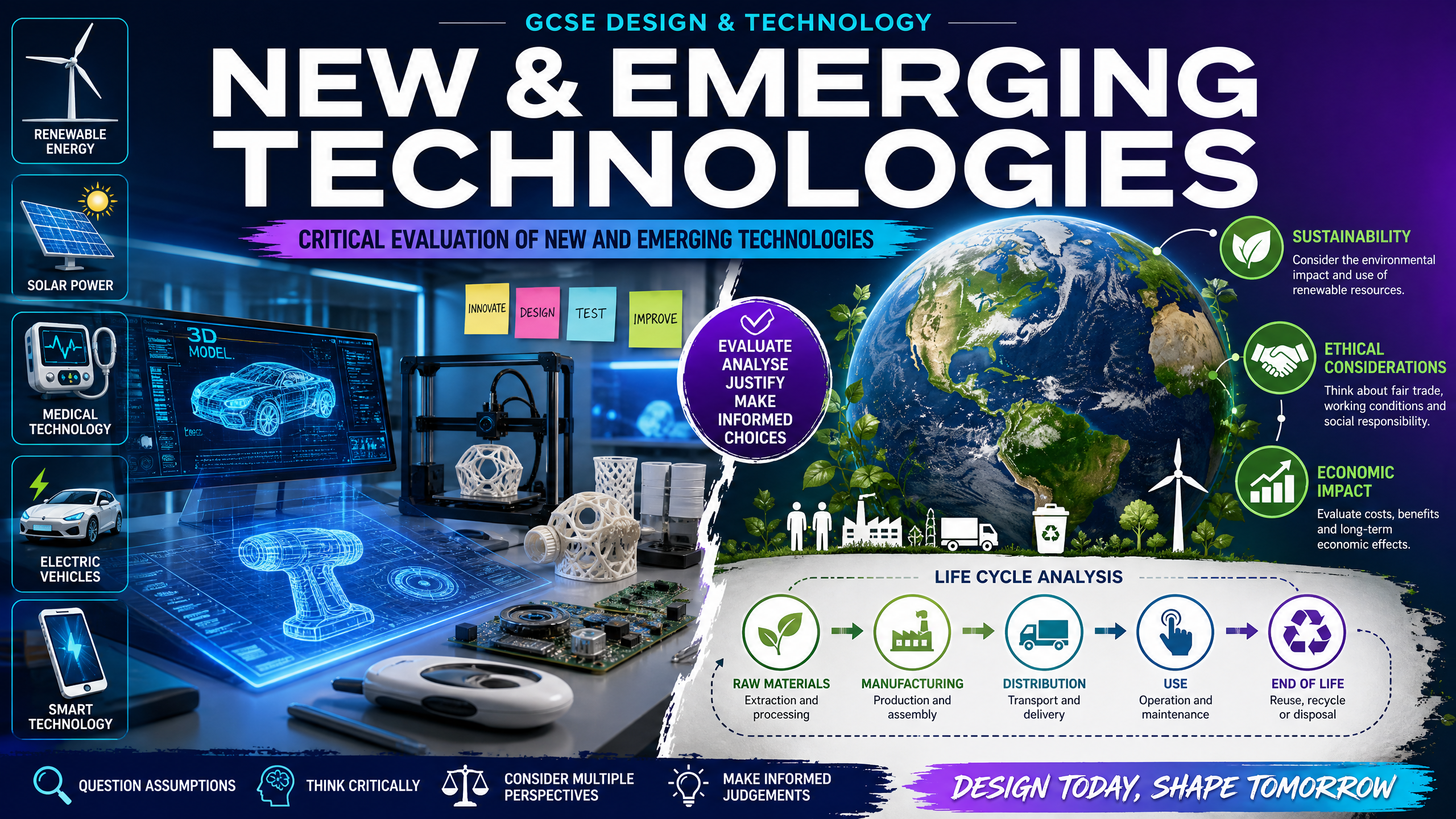 Header image for Critical Evaluation of New and Emerging Technologies