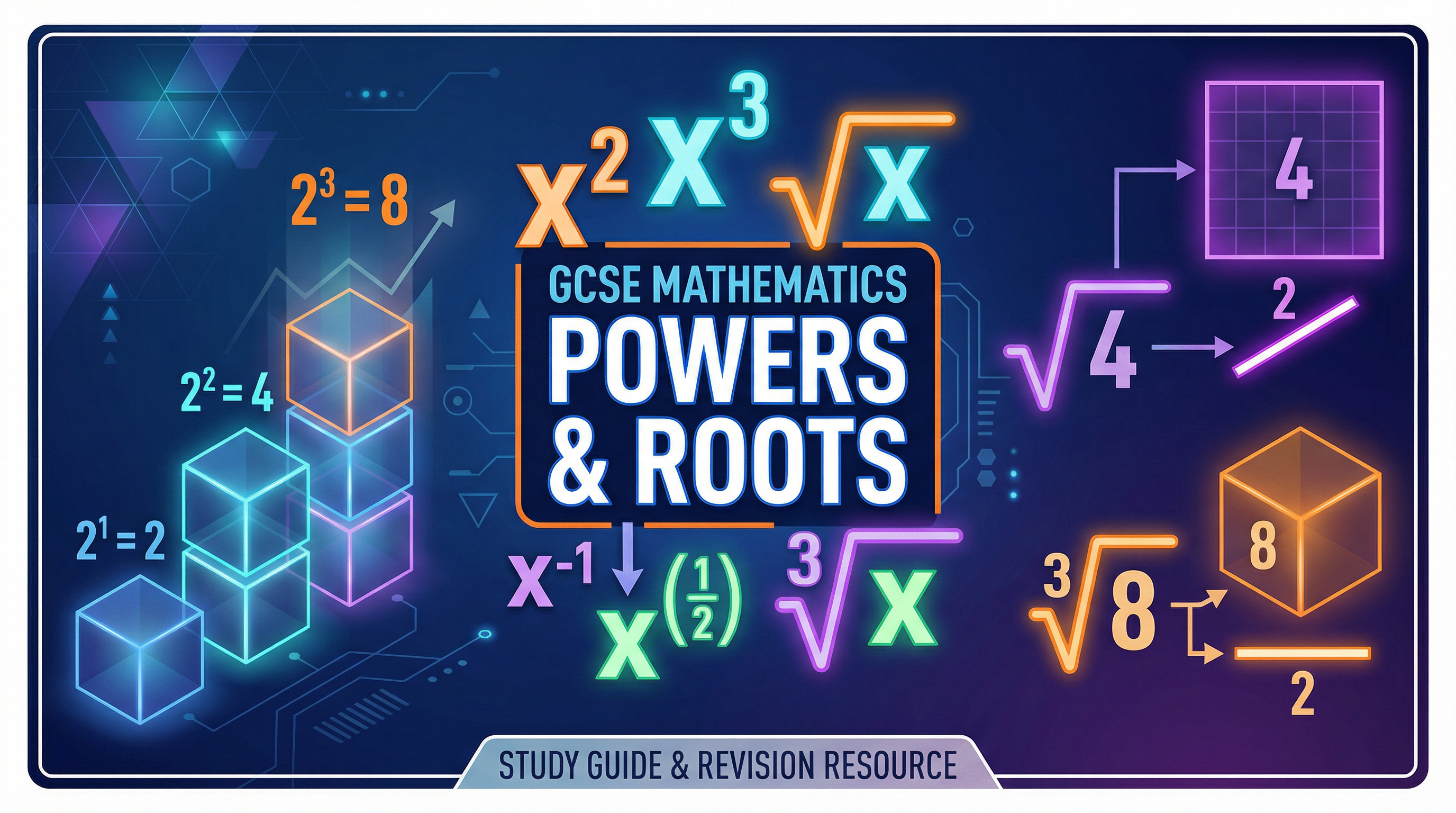 Header image for WJEC GCSE Mathematics: Powers and Roots.