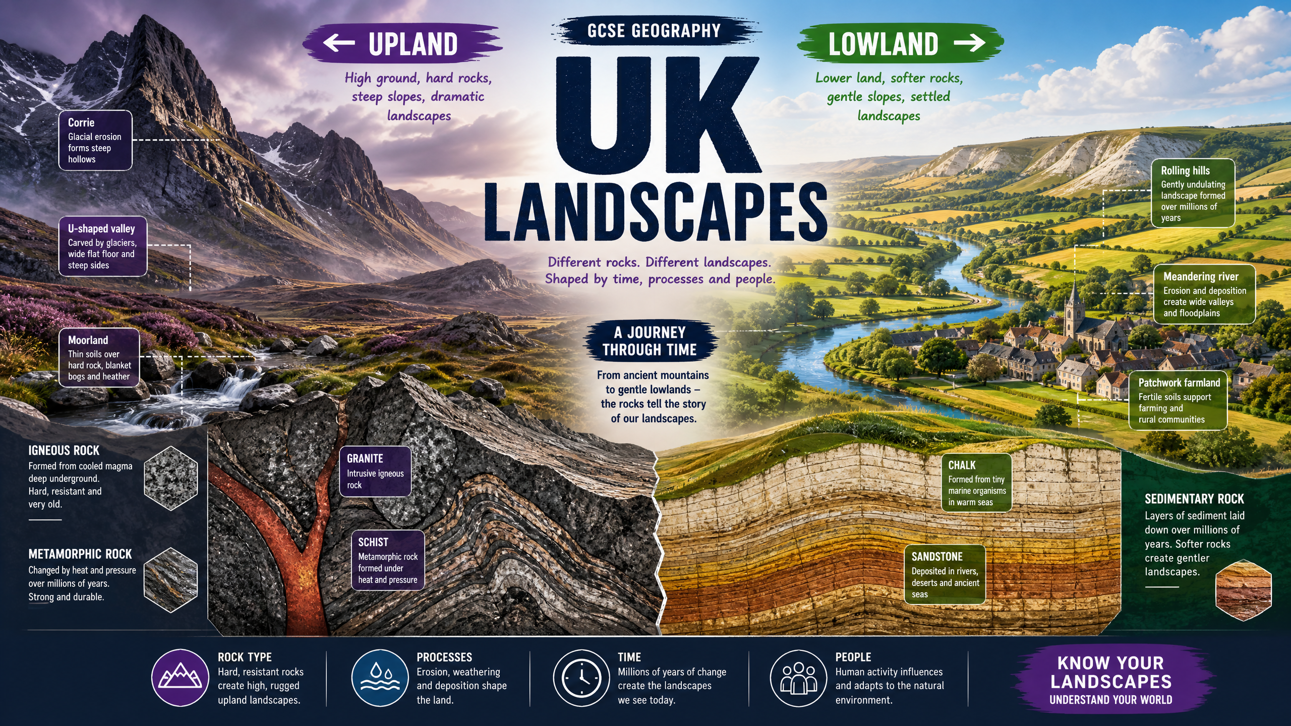 UK Landscapes: Uplands and Lowlands
