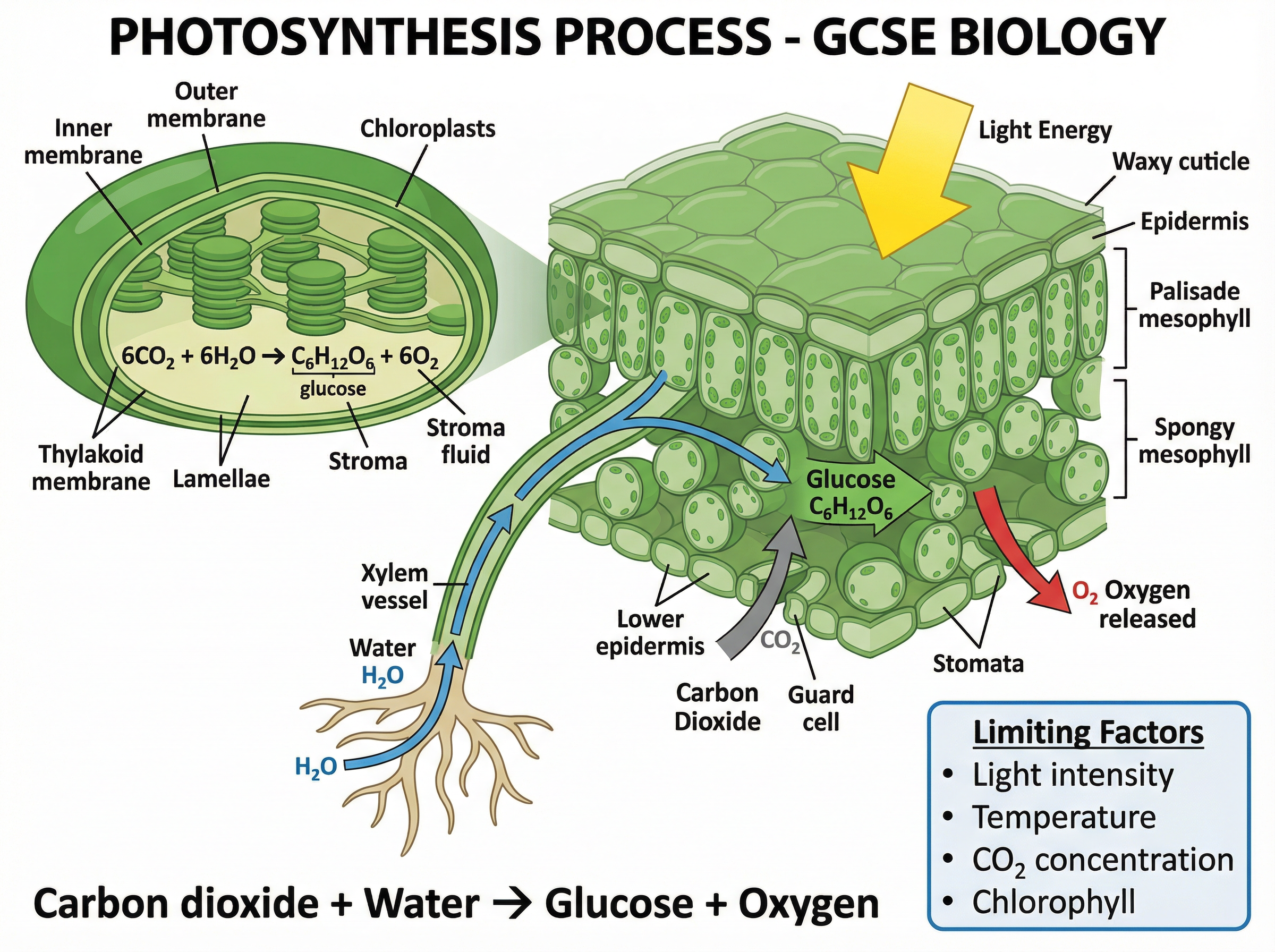 The process of photosynthesis