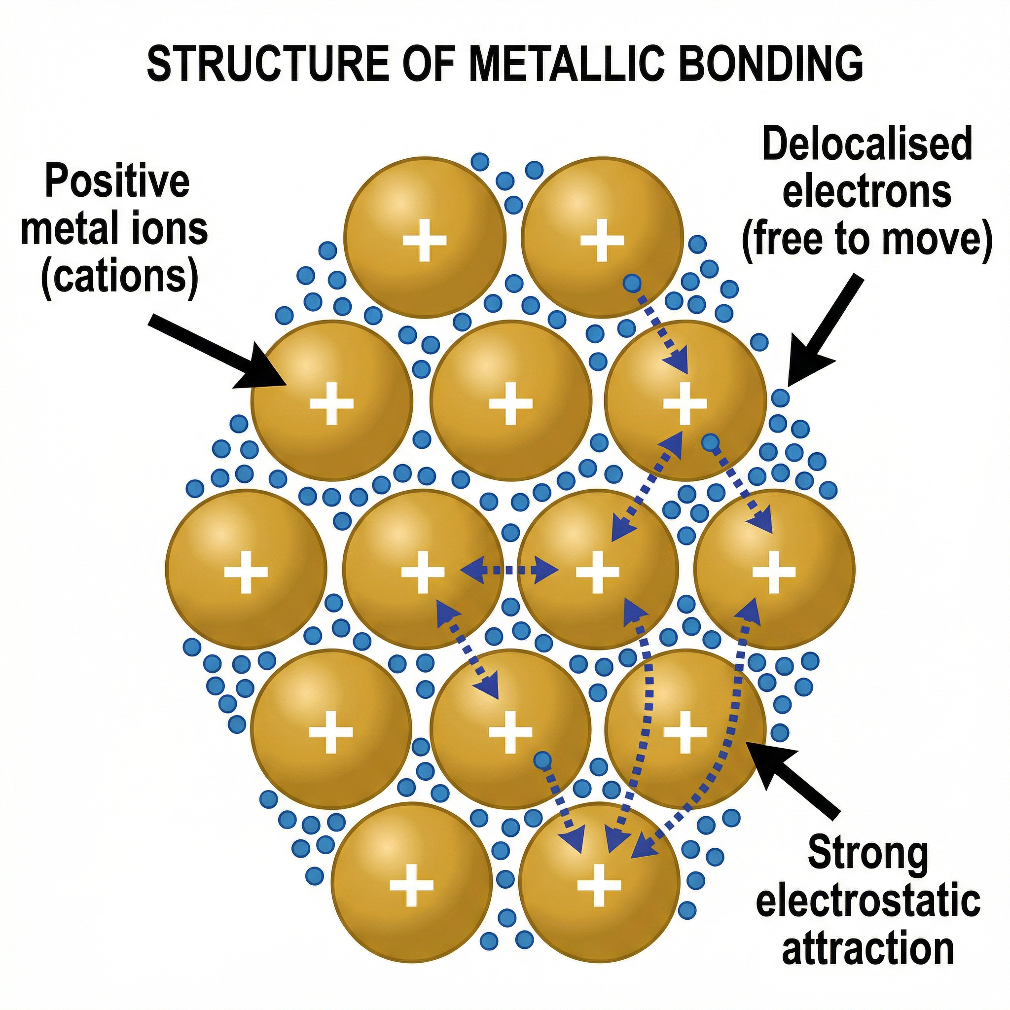 The structure of a giant metallic lattice
