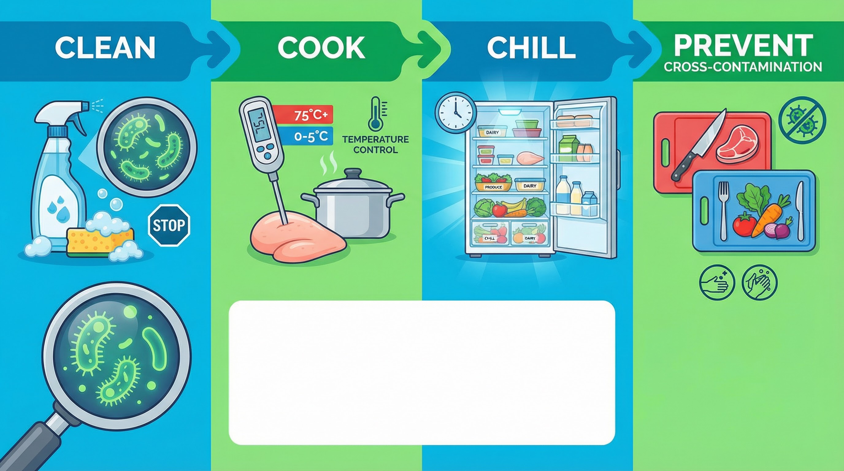Header image for Safe Food Handling Practices.