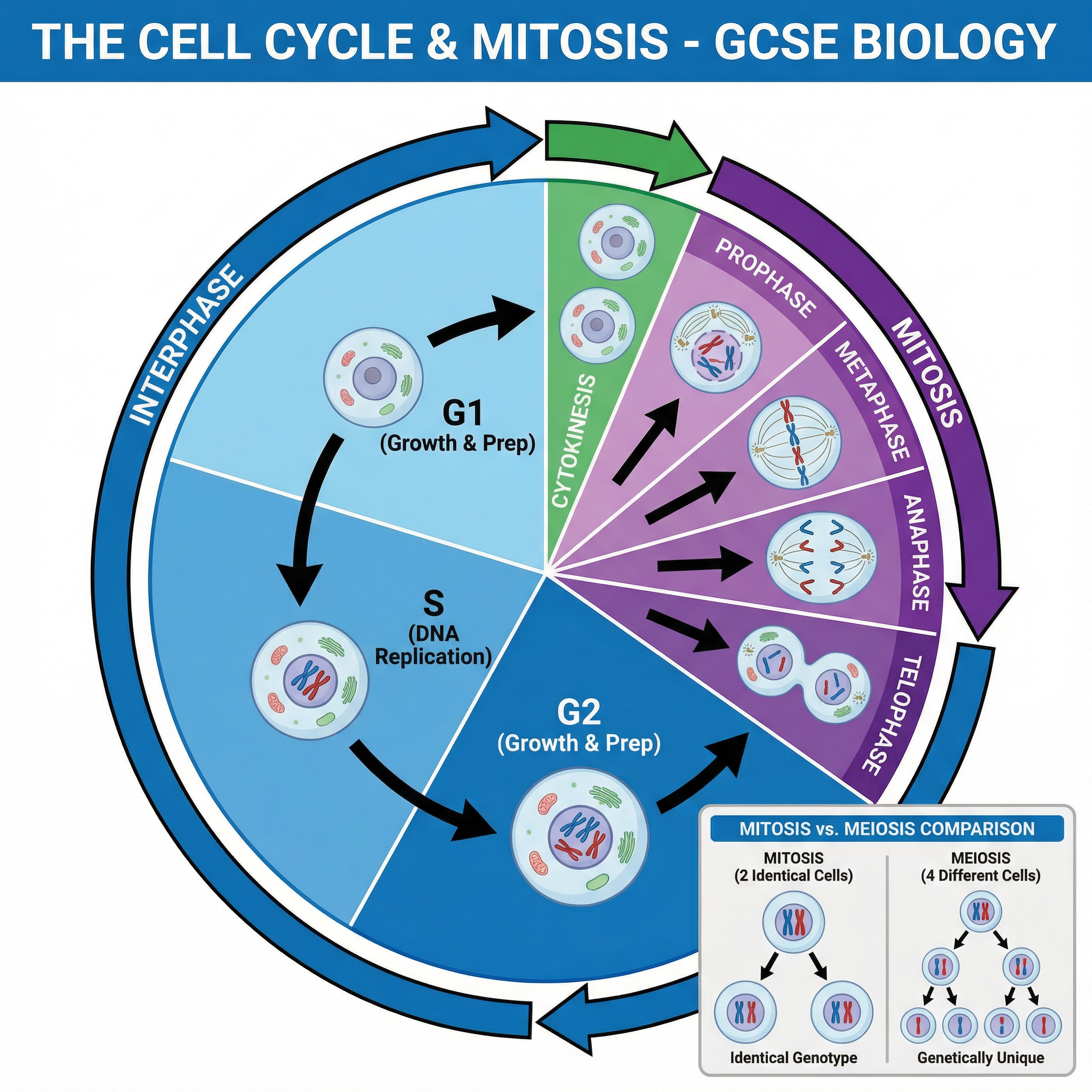 The Cell Cycle and Stages of Mitosis