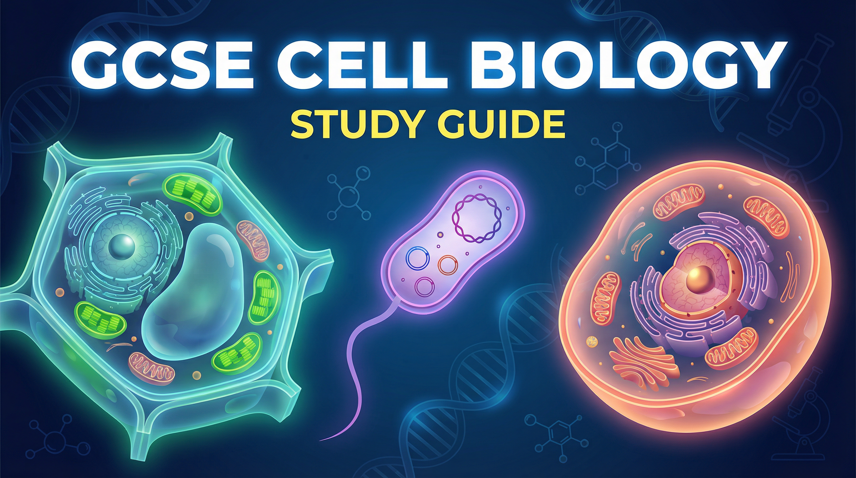 Header image for AQA GCSE Cell Biology.