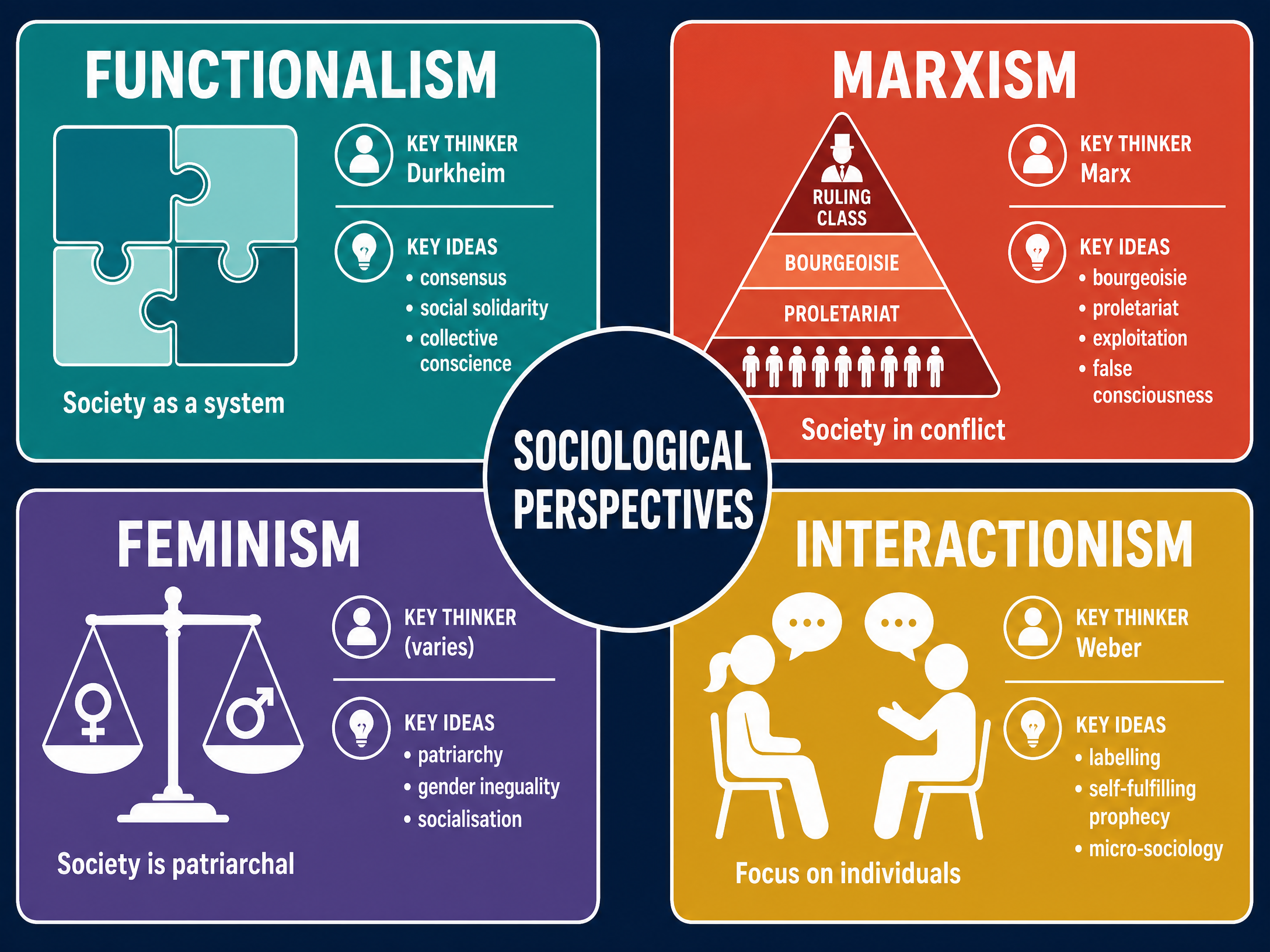The Four Sociological Perspectives