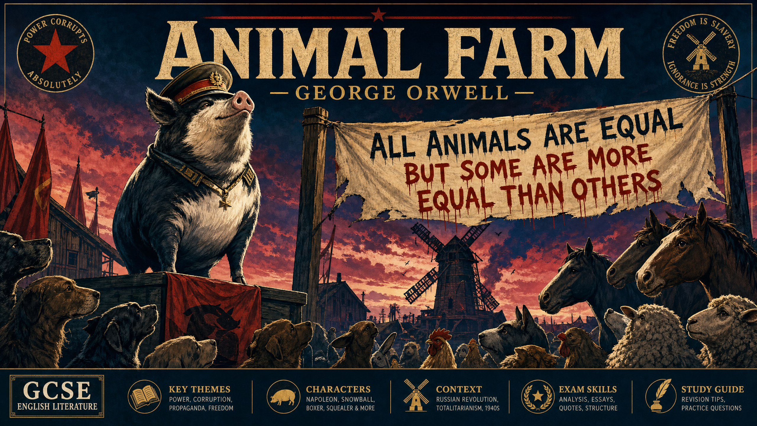 Animal Farm Study Guide Header