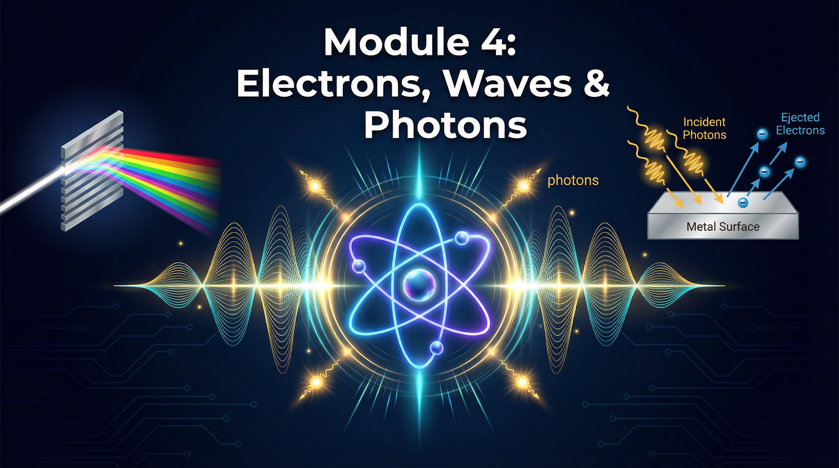 Module 4: Electrons, Waves & Photons