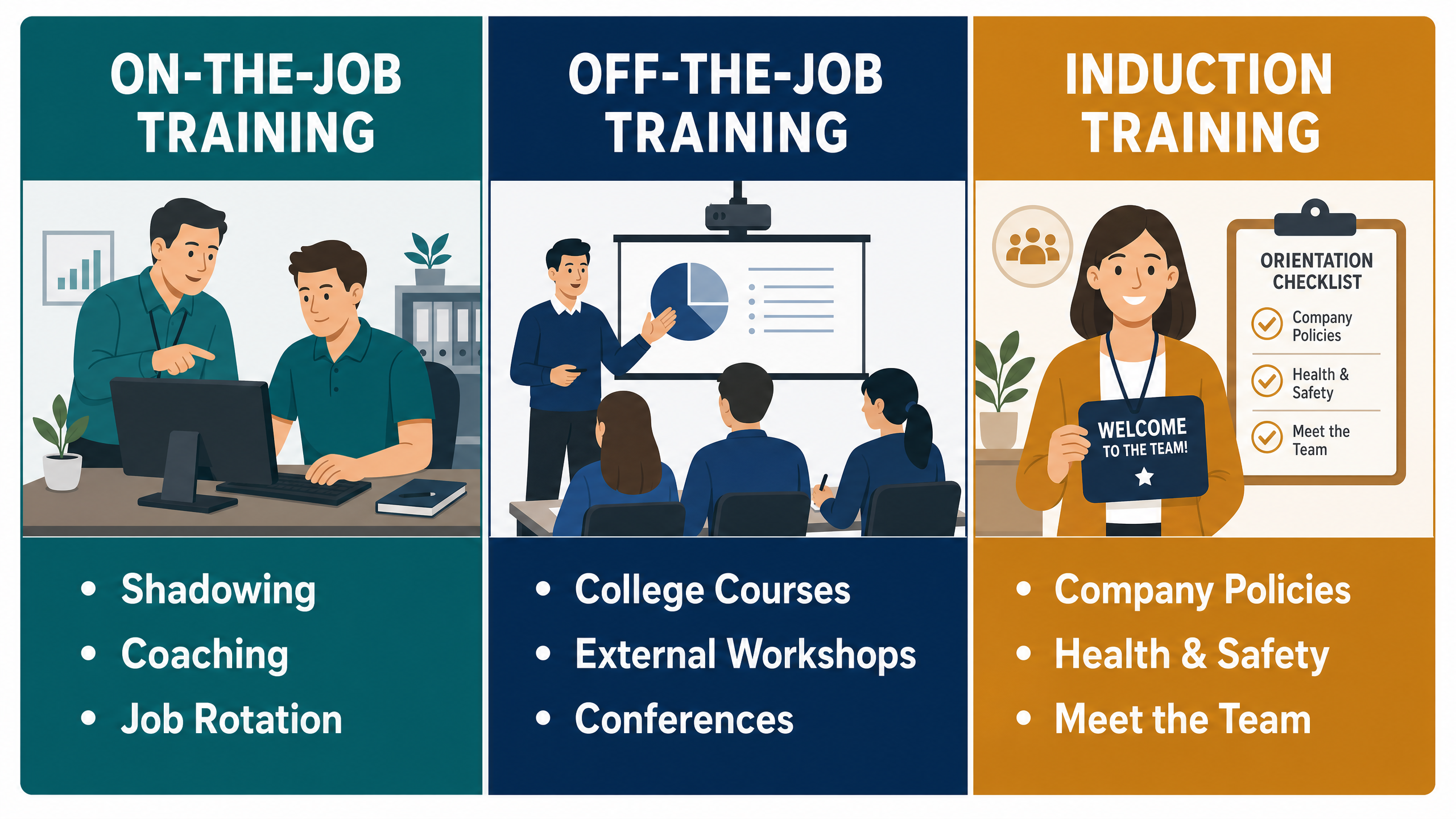 The Three Main Types of Training