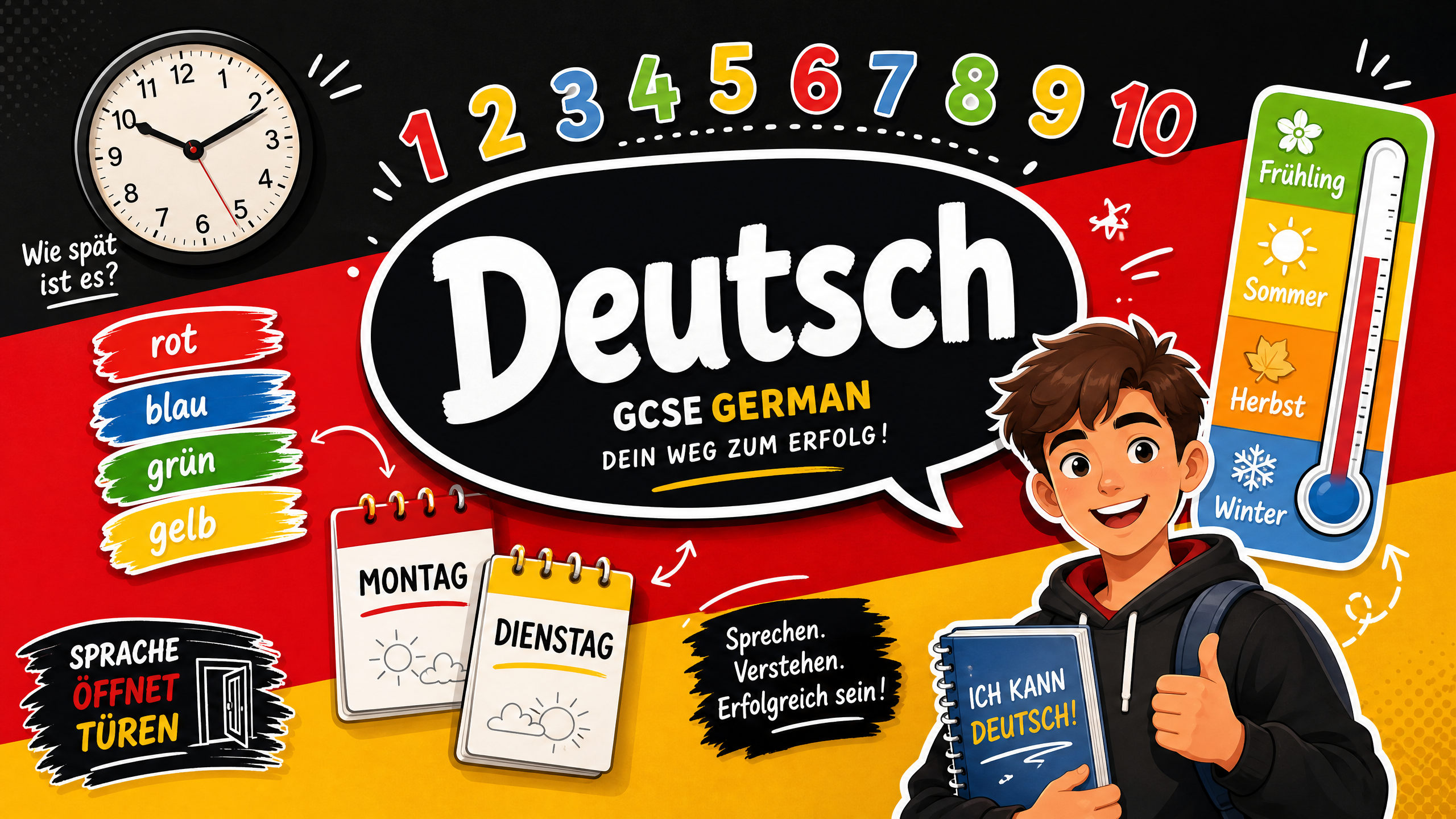 Header image for GCSE German Basic Vocabulary