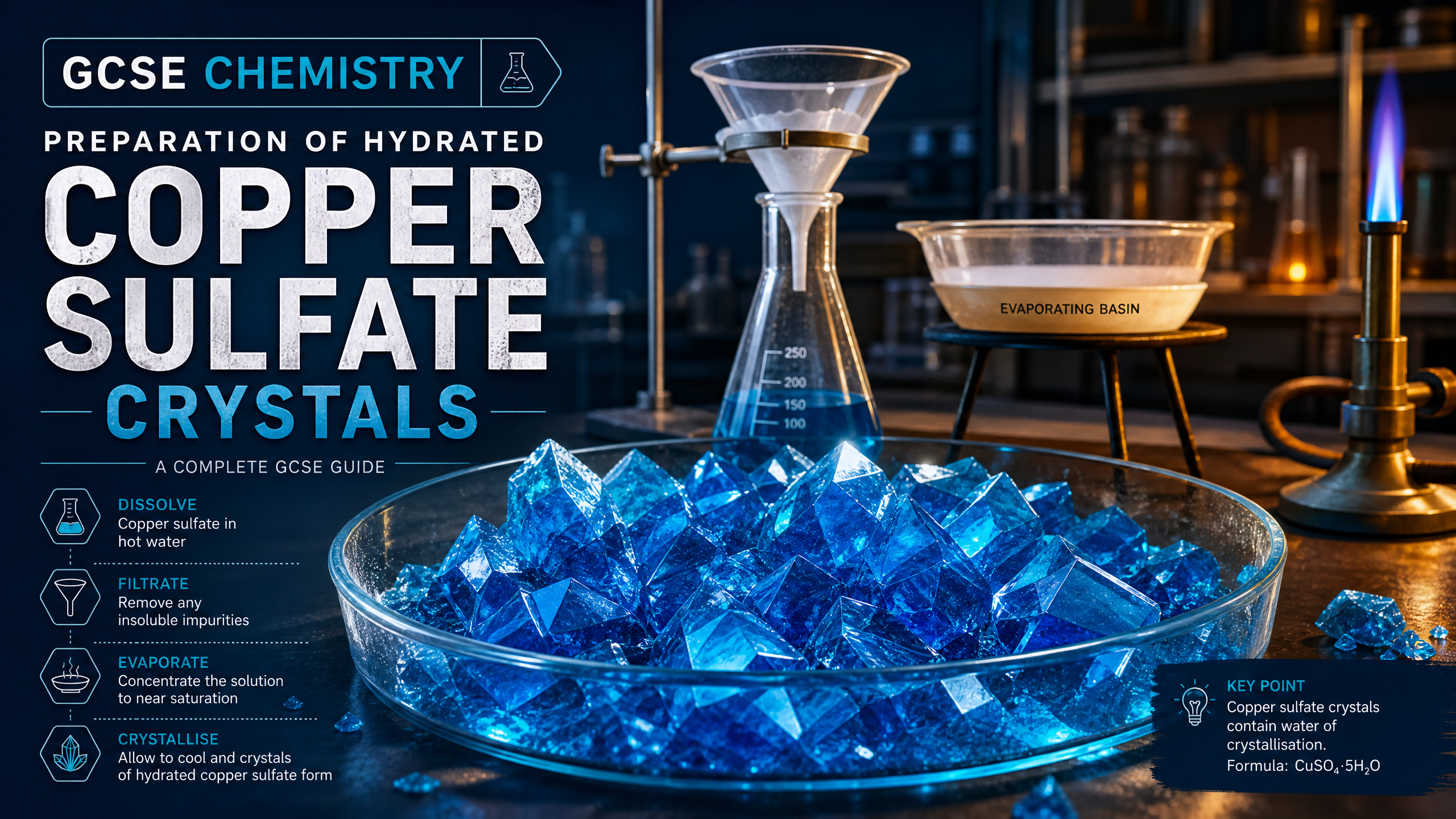Preparation of Hydrated Copper Sulfate Crystals
