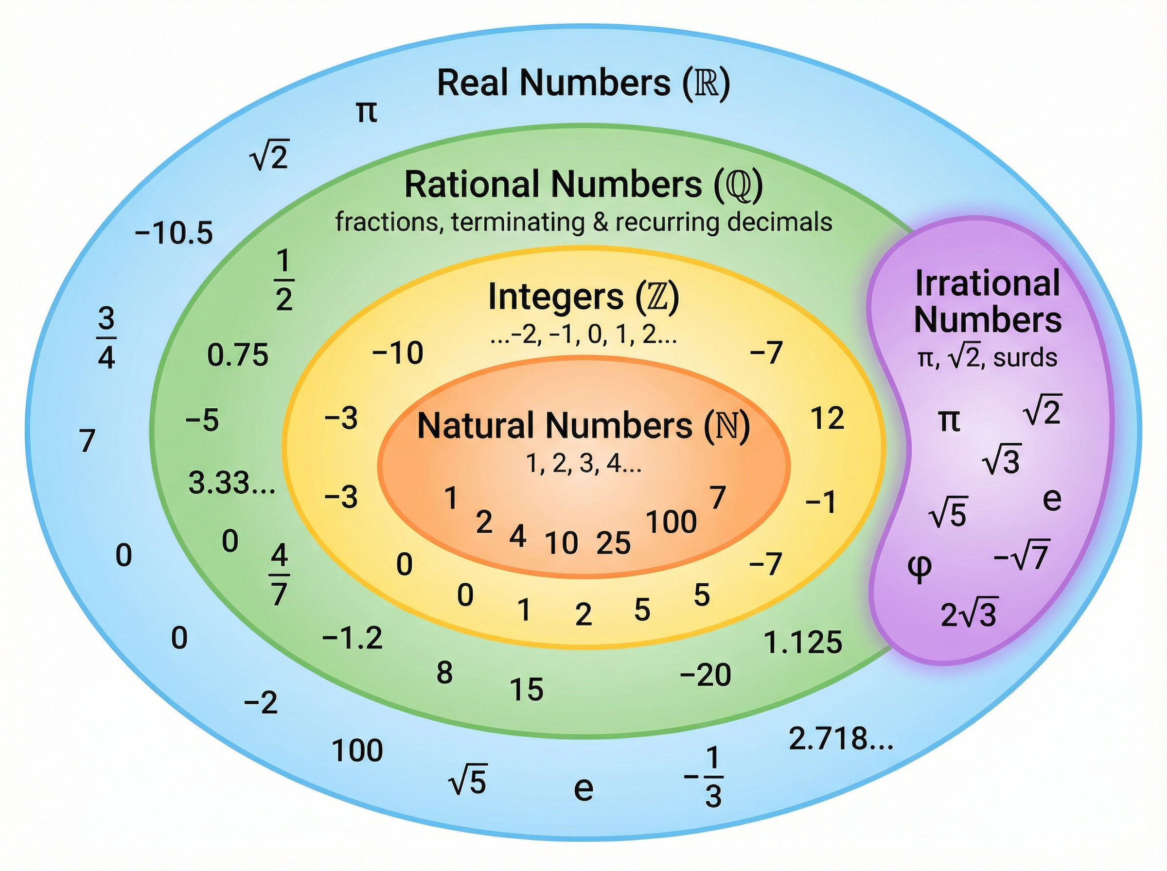 The Real Number System Hierarchy