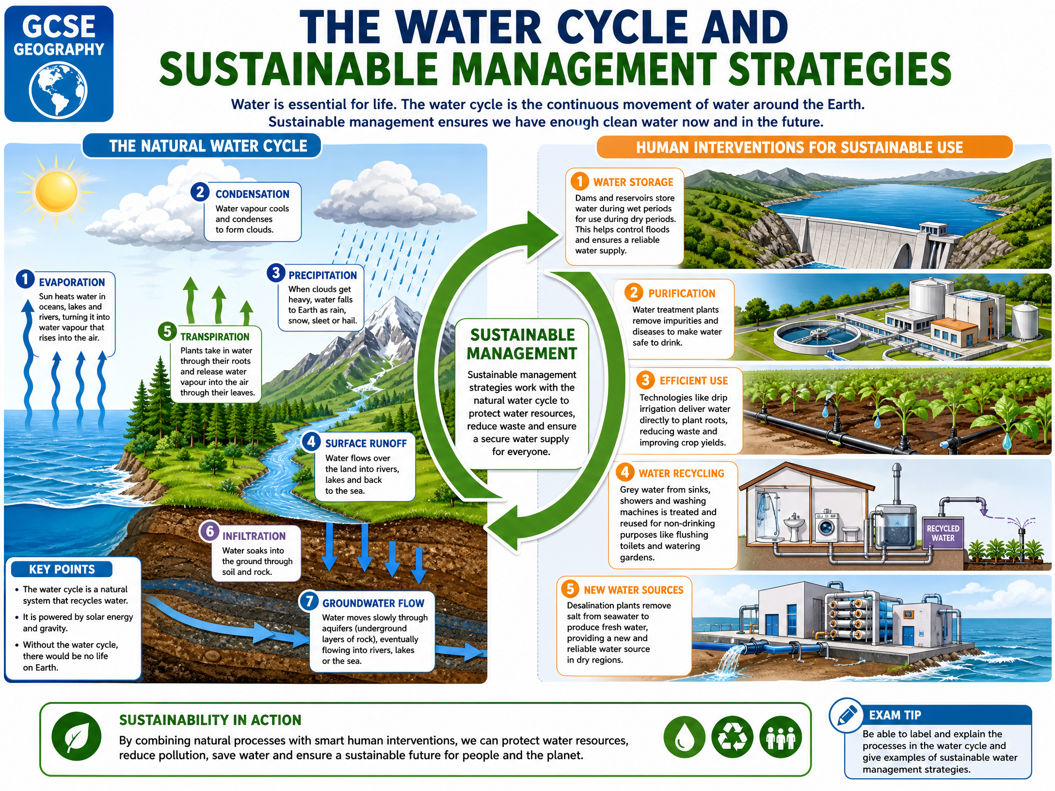 The Water Cycle and Sustainable Interventions