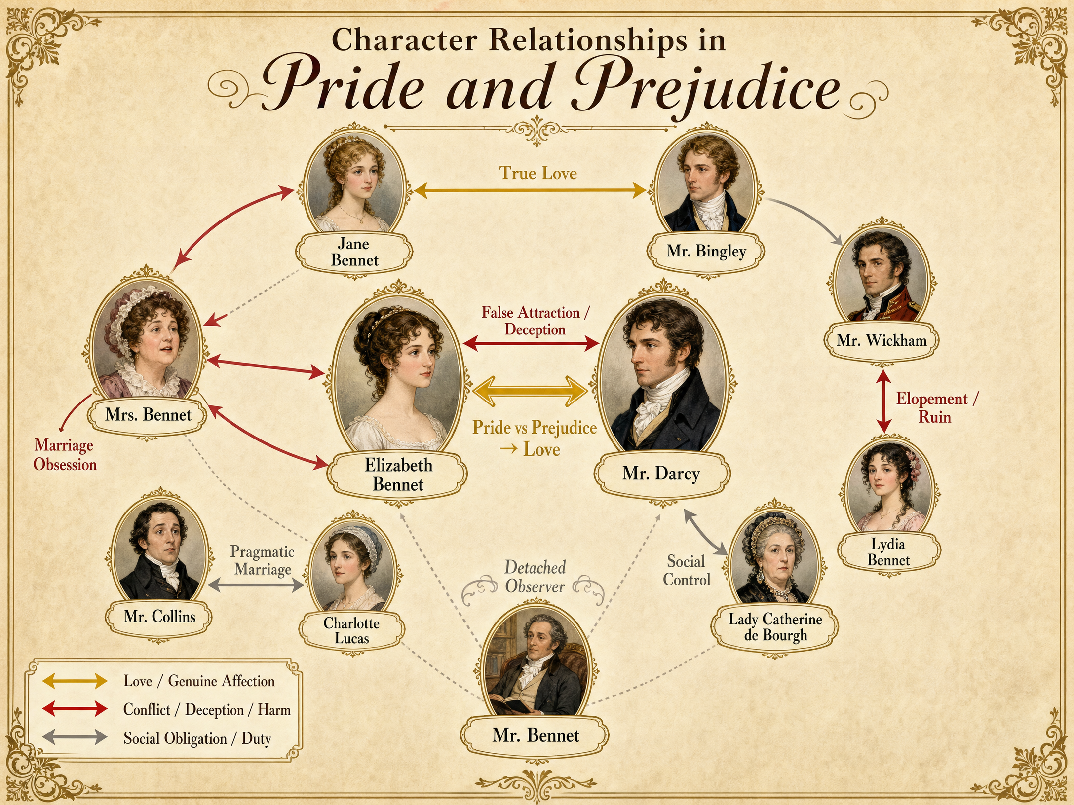 Character Relationships in Pride and Prejudice