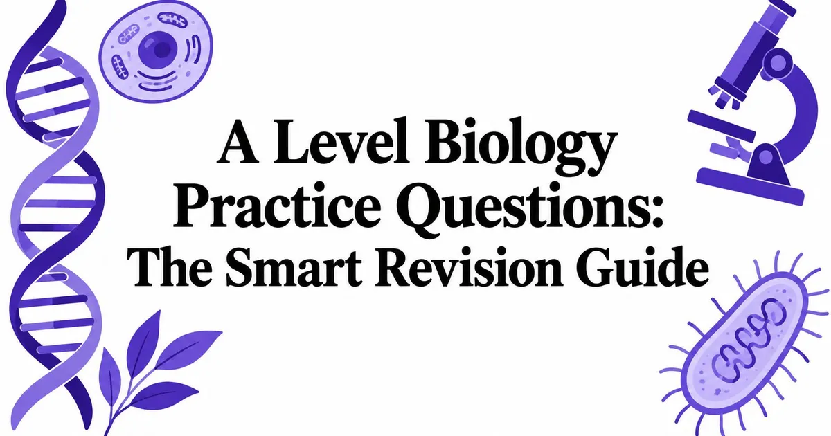 Illustration for A Level Biology Practice Questions: The Smart Revision Guide