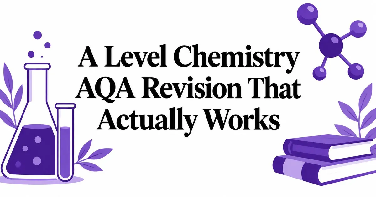 Illustration for A Level Chemistry AQA Revision That Actually Works