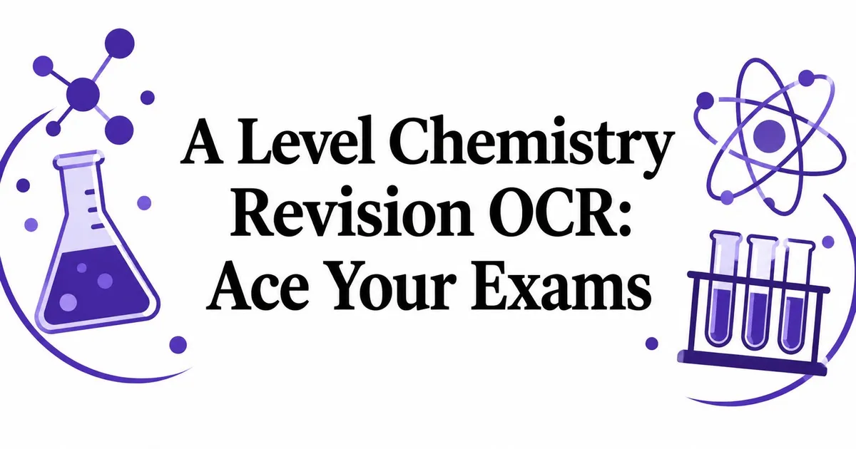 Illustration for A Level Chemistry Revision OCR: Ace Your Exams
