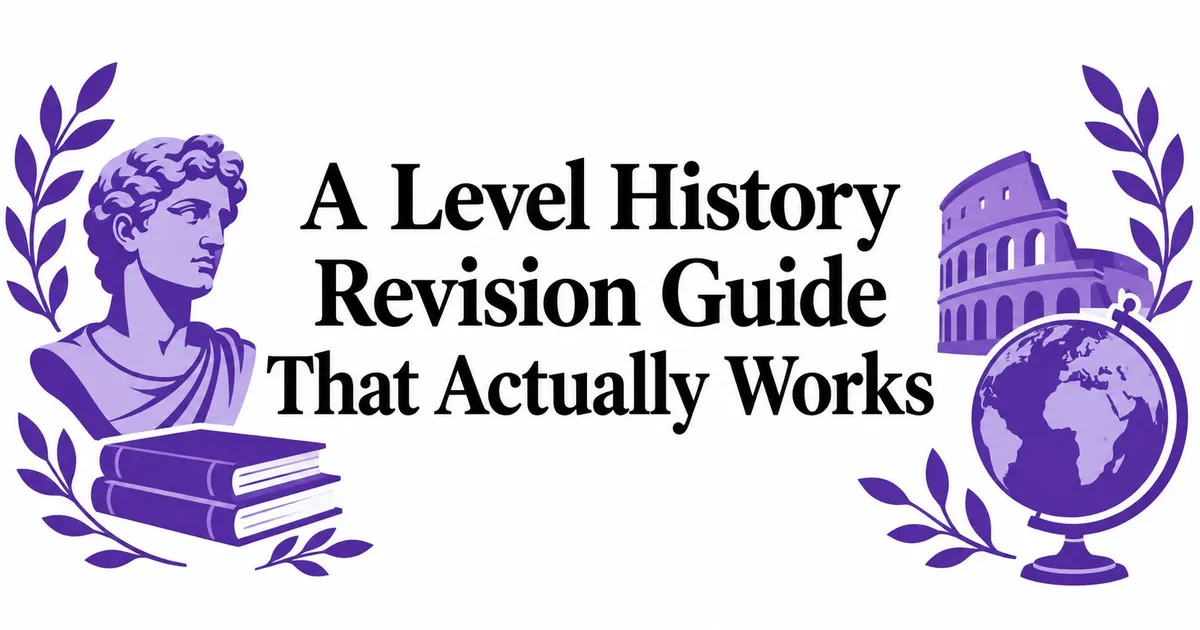 Illustration for A Level History Revision Guide That Actually Works