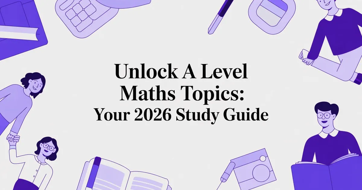 Illustration for Unlock a level maths topics: Your 2026 Study Guide