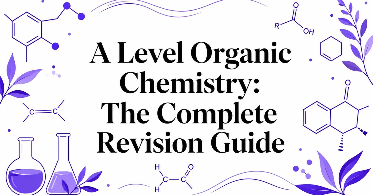Illustration for A Level Organic Chemistry: The Complete Revision Guide