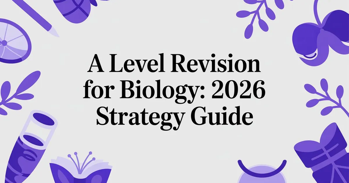 Illustration for A Level Revision for Biology: 2026 Strategy Guide