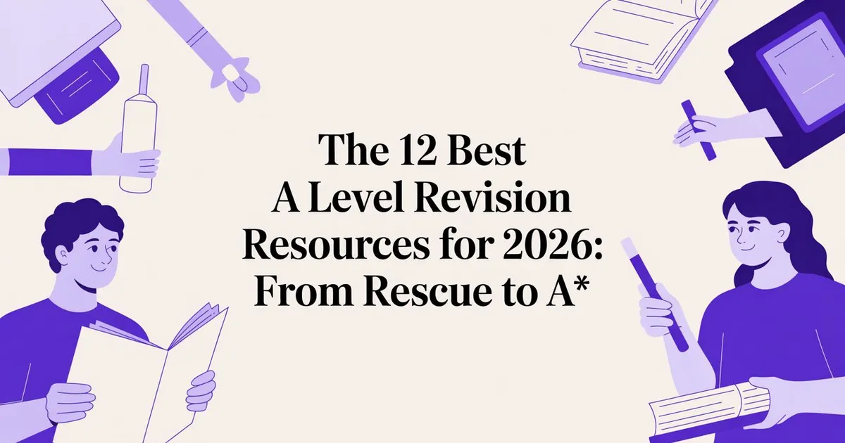 Illustration for The 12 Best A Level Revision Resources for 2026: From Rescue to A*