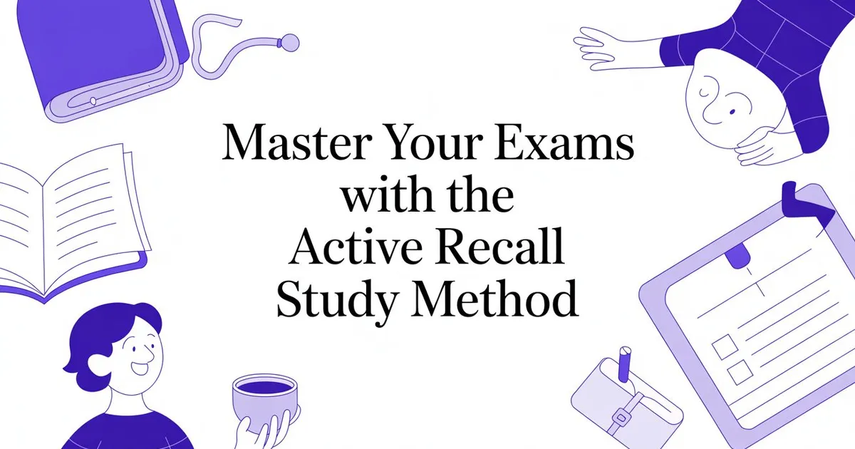 Illustration for Master Your Exams with the Active Recall Study Method
