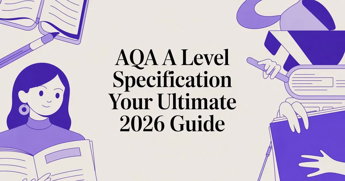 Illustration for AQA A Level Specification Your Ultimate 2026 Guide