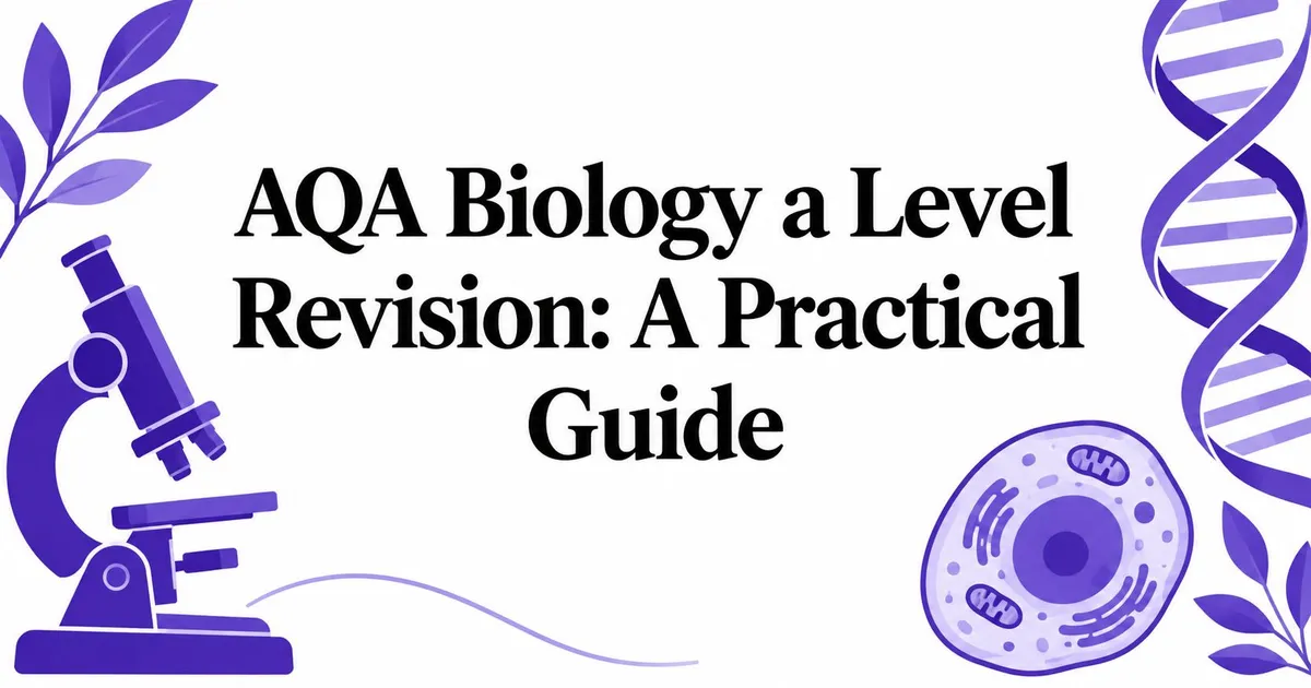 Illustration for AQA Biology a Level Revision: A Practical Guide