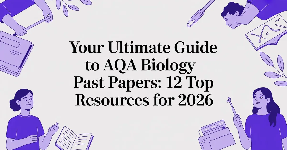 Illustration for Your Ultimate Guide to AQA Biology Past Papers: 12 Top Resources for 2026