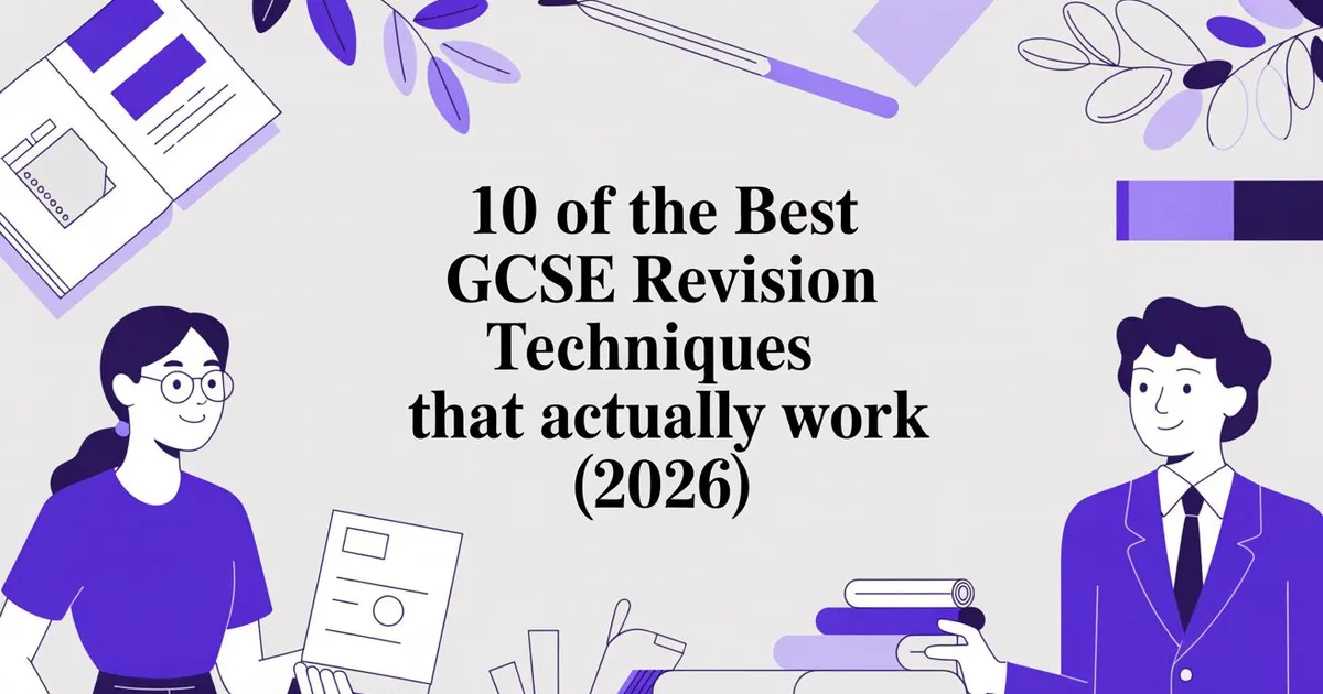 Illustration for 10 of the Best GCSE Revision Techniques That Actually Work (2026)