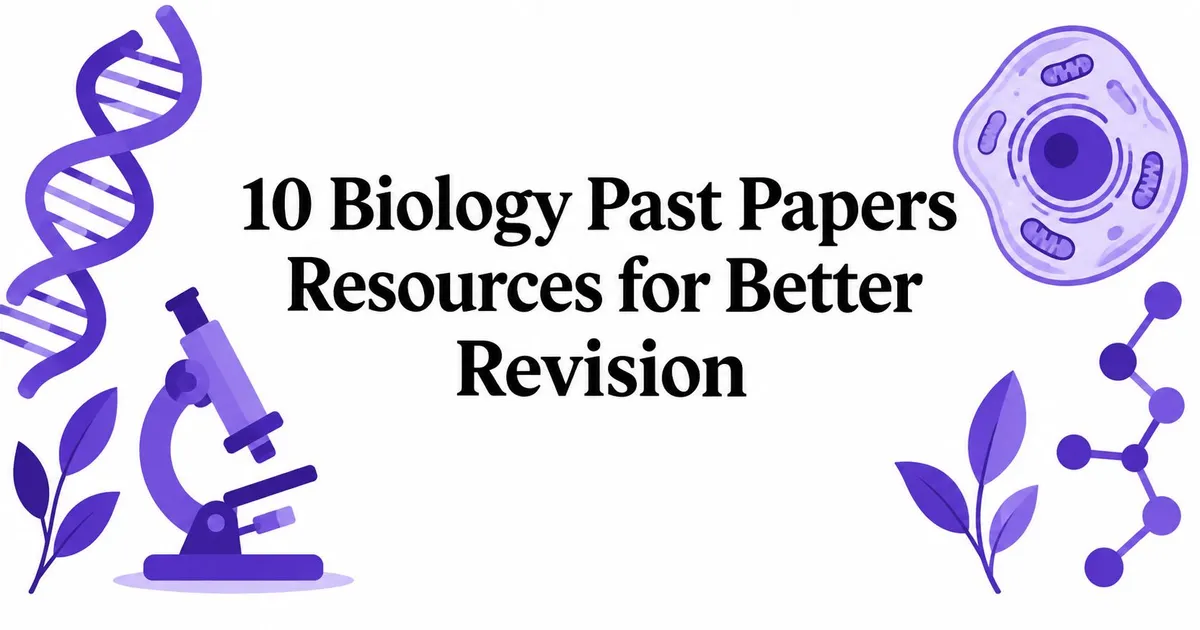 Illustration for 10 Biology Past Papers Resources for Better Revision