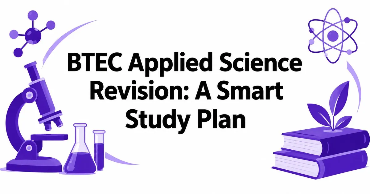 Illustration for BTEC Applied Science Revision: A Smart Study Plan