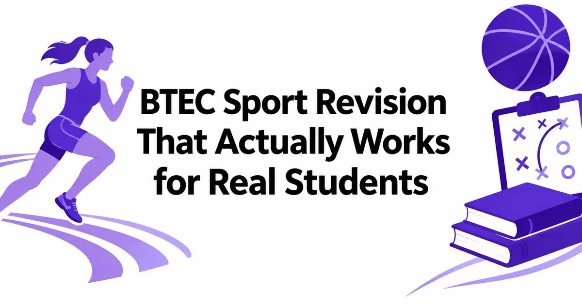 Illustration for BTEC Sport Revision That Actually Works for Real Students