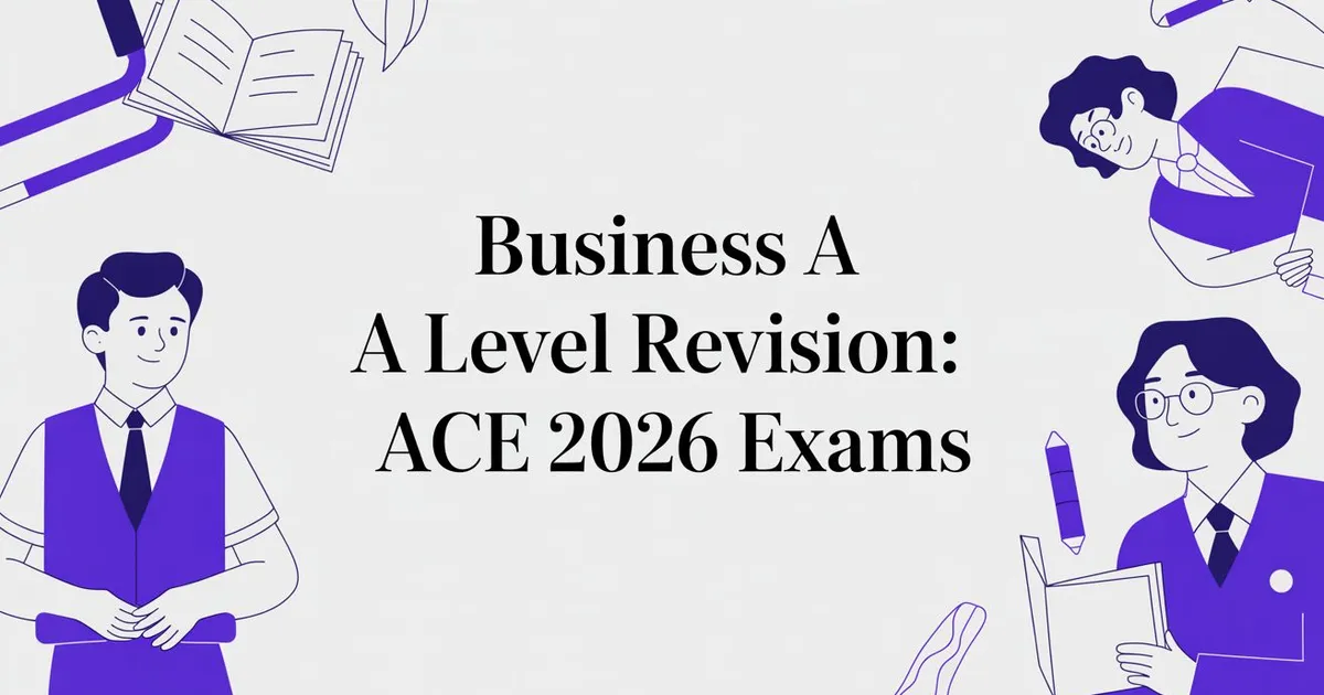 Illustration for Business A Level Revision: Ace 2026 Exams