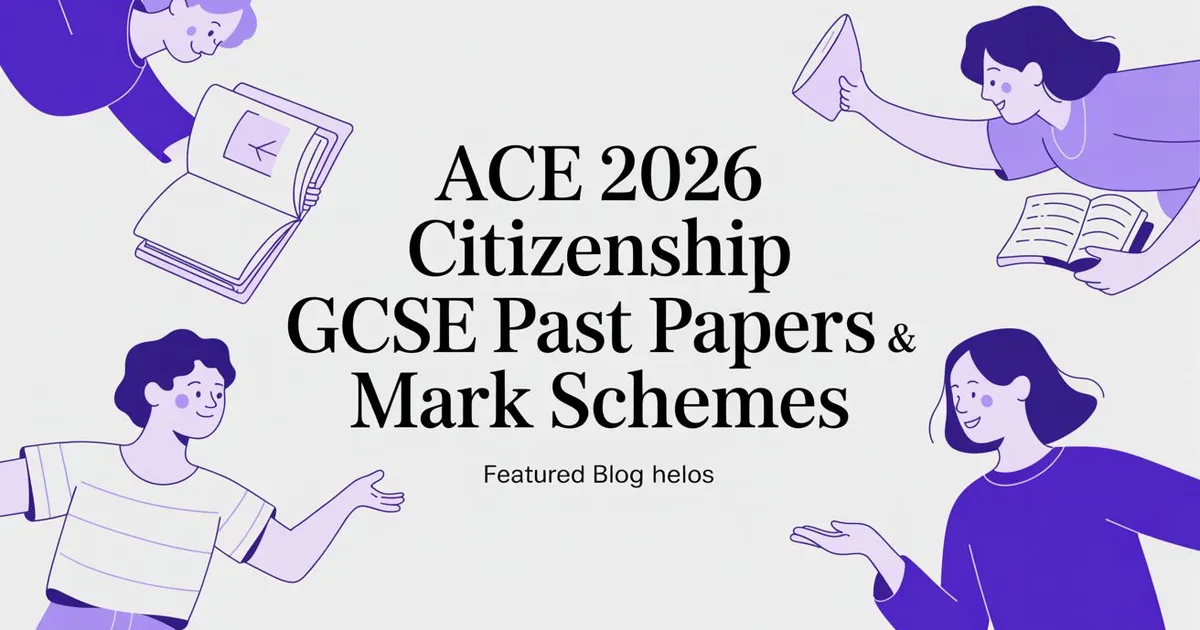 Illustration for Ace 2026 Citizenship GCSE Past Papers & Mark Schemes
