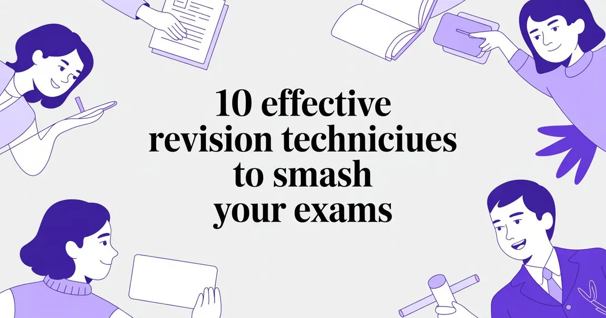 Illustration for 10 Effective Revision Techniques to Smash Your Exams
