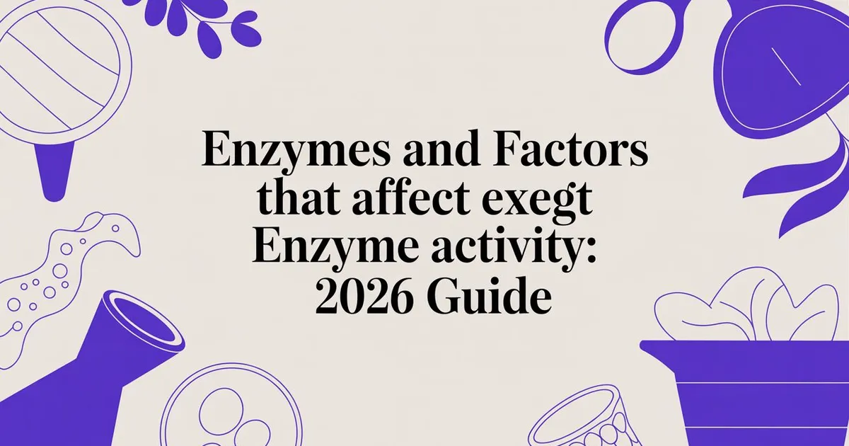 Illustration for Enzymes and Factors That Affect Enzyme Activity: 2026 Guide