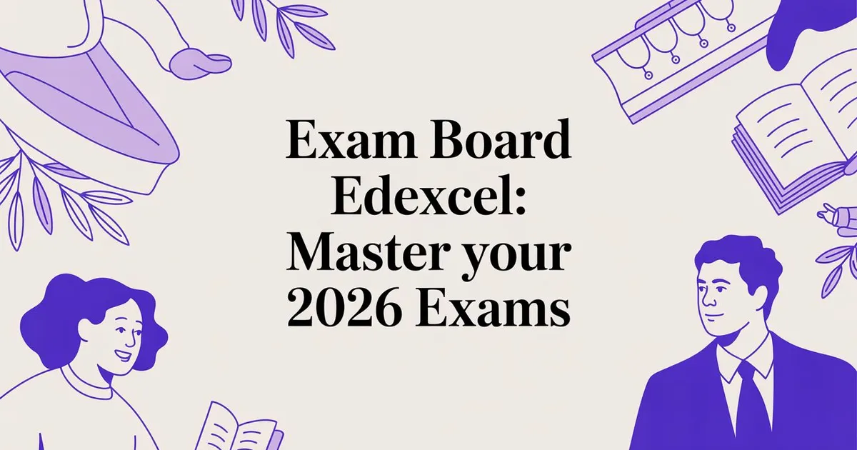 Illustration for Exam Board Edexcel: Master Your 2026 Exams