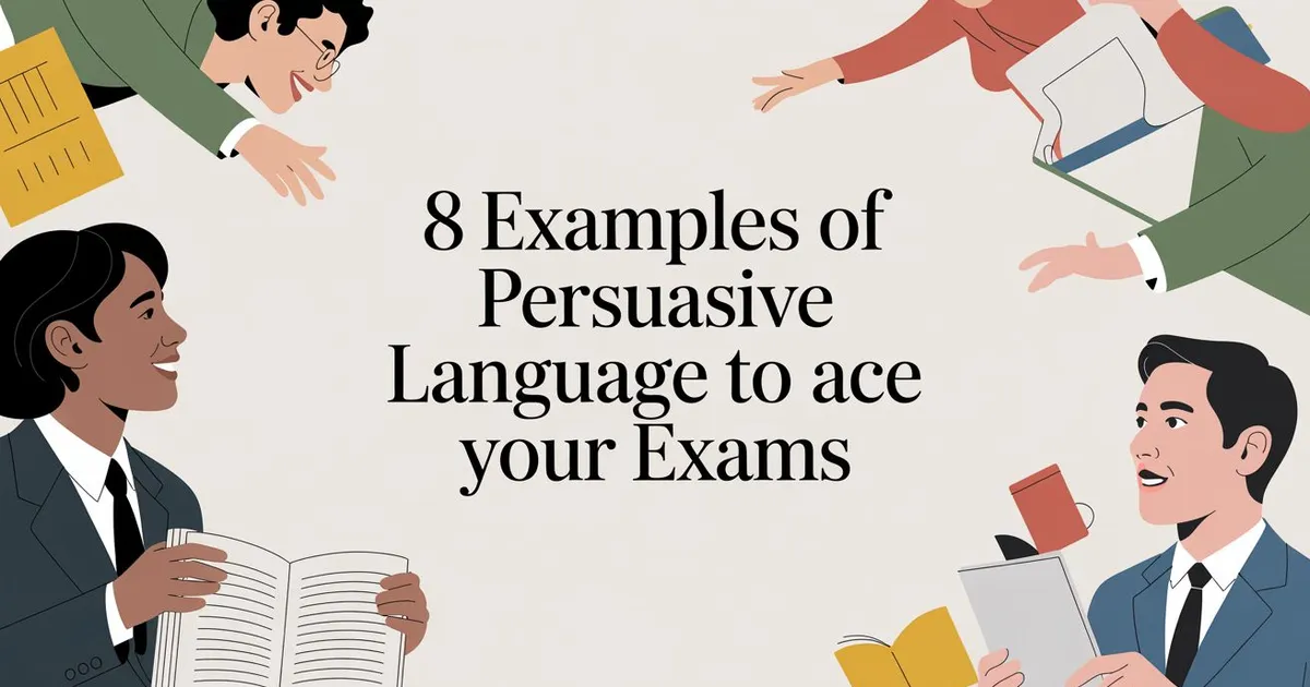Illustration for 8 Examples of Persuasive Language to Ace Your Exams