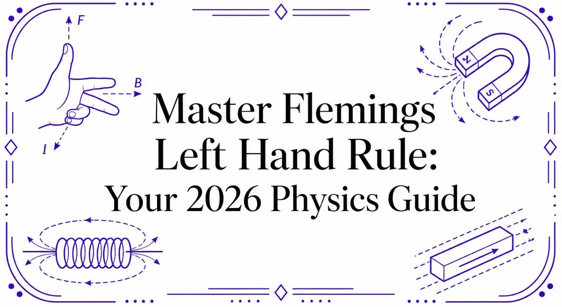 Illustration for Master Flemings Left Hand Rule: Your 2026 Physics Guide