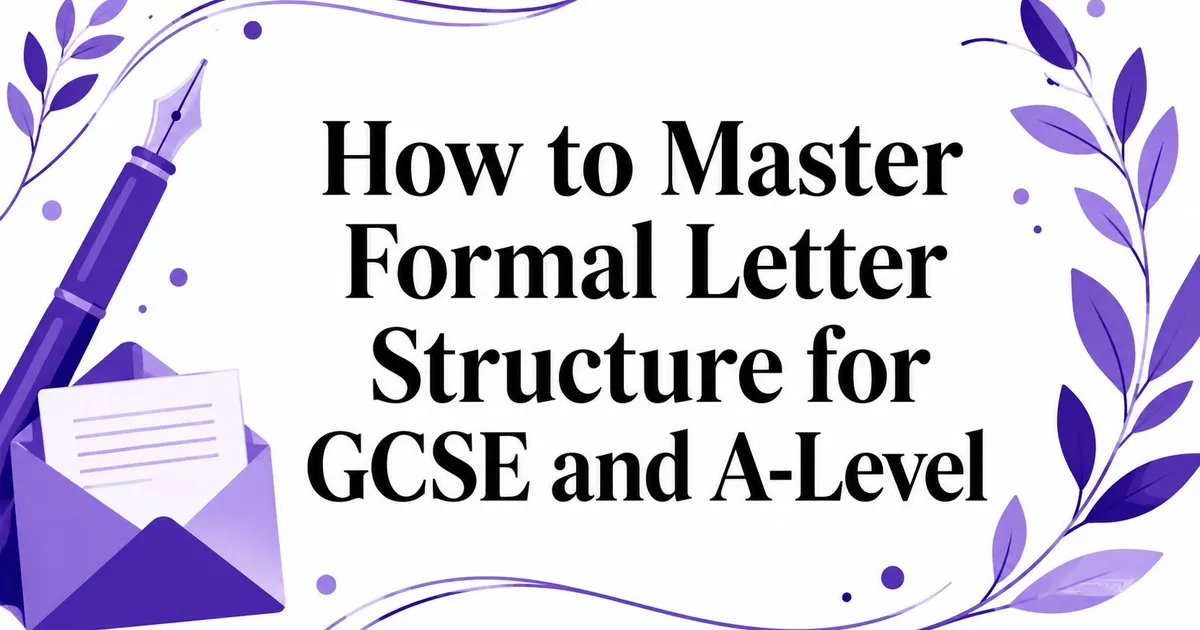 Illustration for How to Master Formal Letter Structure for GCSE and A-Level