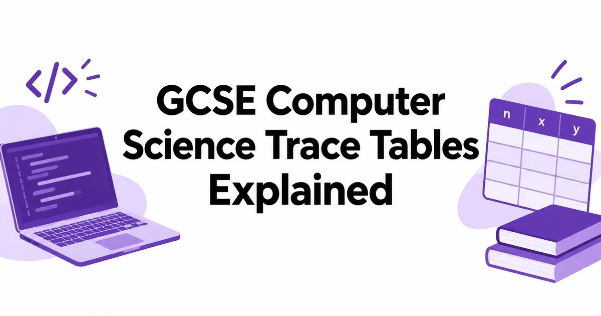 Illustration for GCSE Computer Science Trace Tables Explained