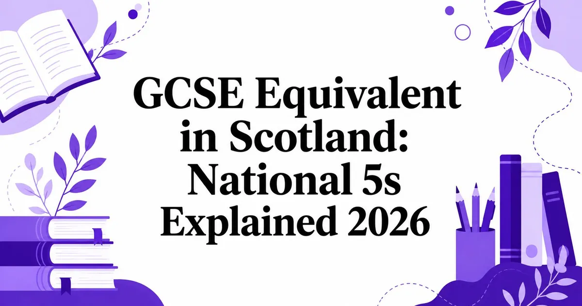 Illustration for GCSE Equivalent in Scotland: National 5s Explained 2026