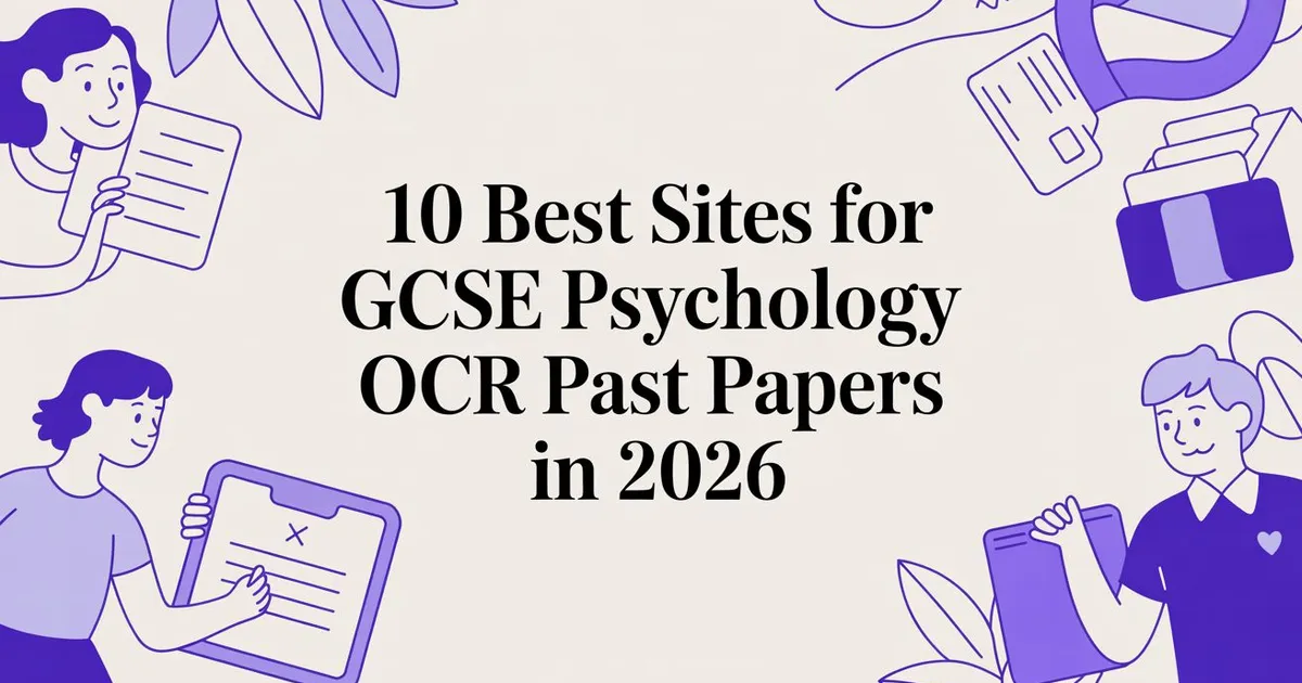 Illustration for 10 Best Sites for gcse psychology ocr past papers in 2026
