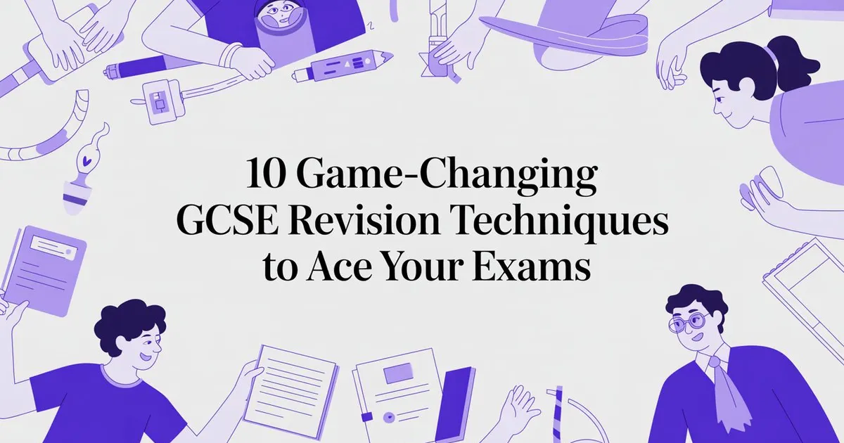 Illustration for 10 Game-Changing GCSE Revision Techniques to Ace Your Exams
