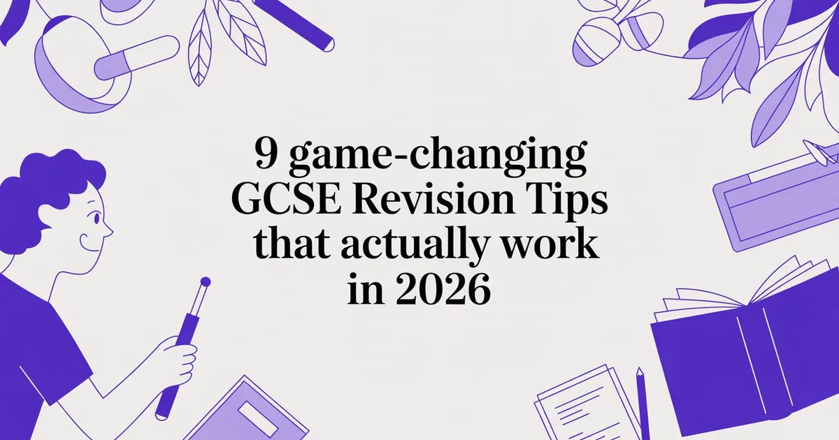 Illustration for 9 Game-Changing GCSE Revision Tips That Actually Work in 2026