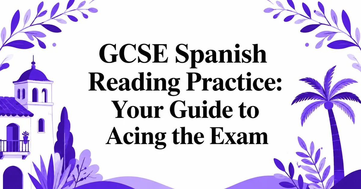 Illustration for GCSE Spanish Reading Practice: Your Guide to Acing the Exam