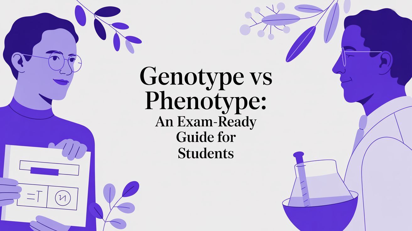 Illustration for Genotype vs Phenotype: An Exam-Ready Guide for Students