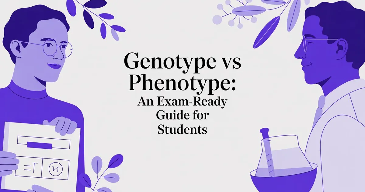 Illustration for Genotype vs Phenotype: An Exam-Ready Guide for Students