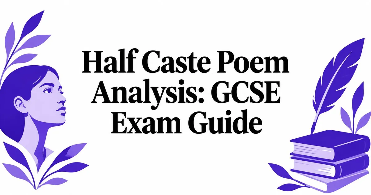 Illustration for Half Caste Poem Analysis: GCSE Exam Guide